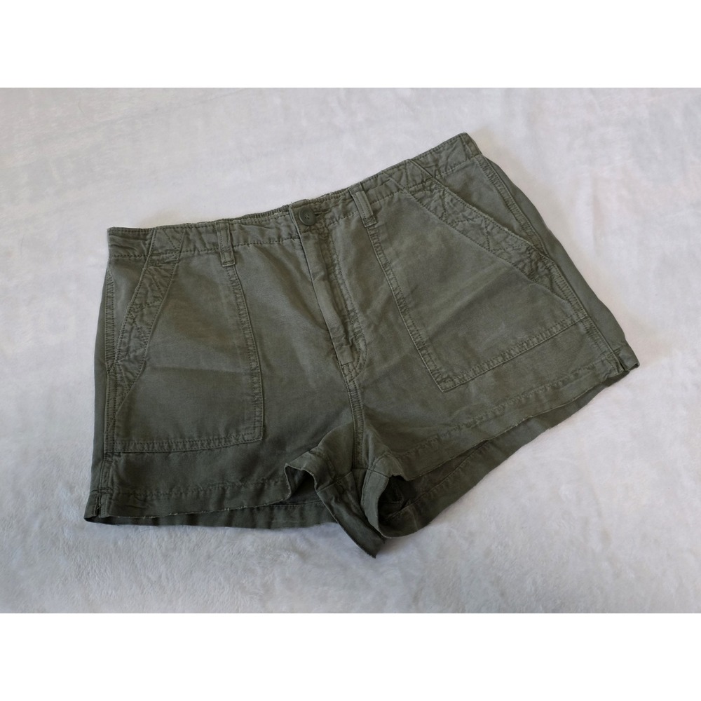 Aerie womens medium olive green utility cargo shorts sunshine summer pockets